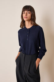 Polo in lana vergine merino extra fine