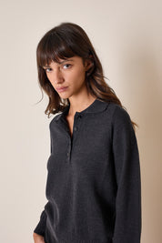 Polo in lana vergine merino extra fine