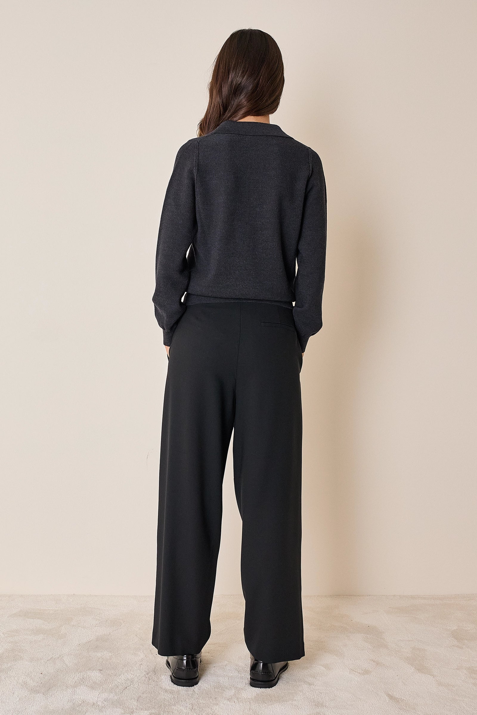 Polo in lana vergine merino extra fine