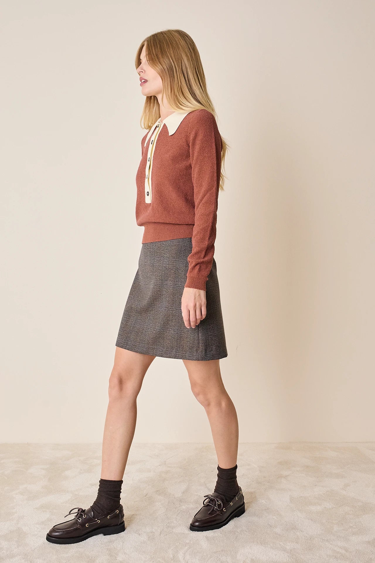 Polo in filato spugnetta