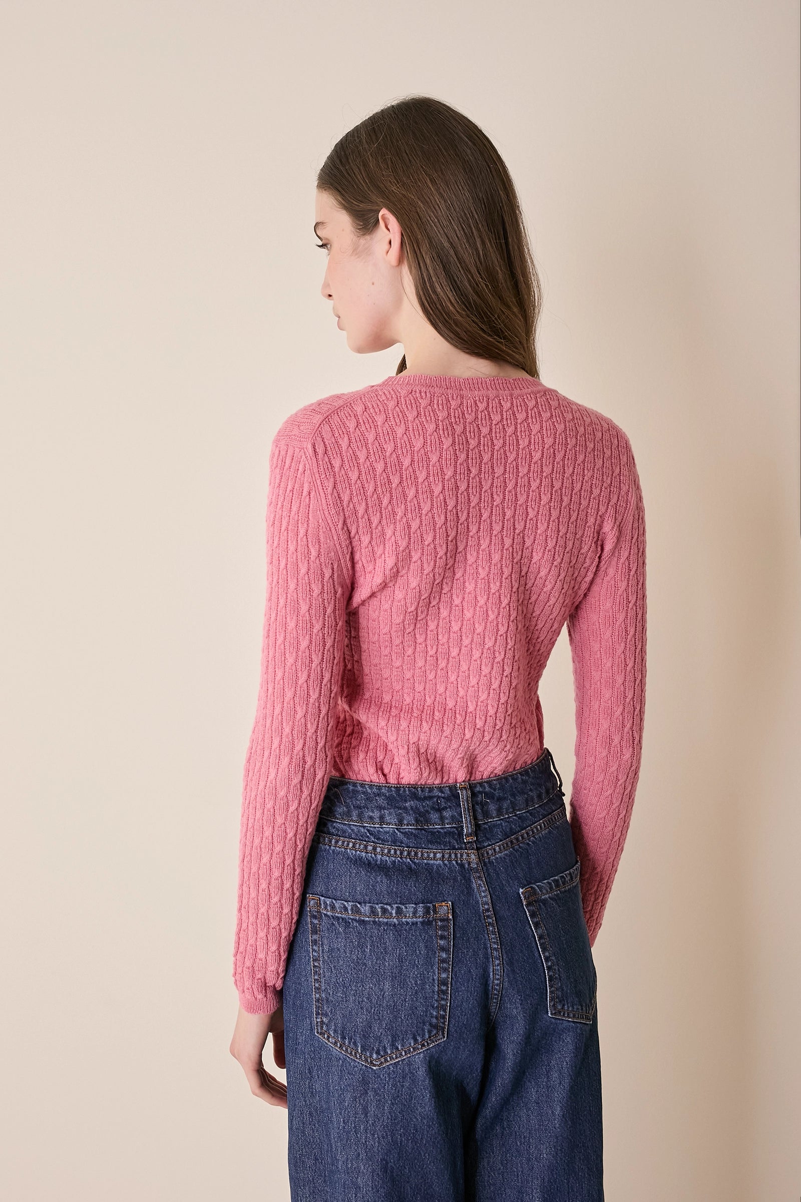 Girocollo operato in lana