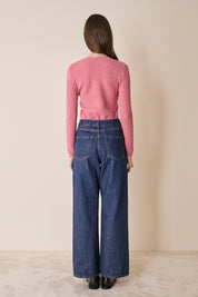 Girocollo operato in lana