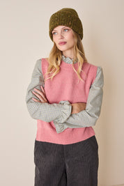 Berretto in filato mélange