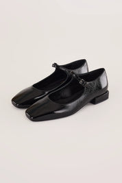 Glossy leather ankle-strap Mary Jane