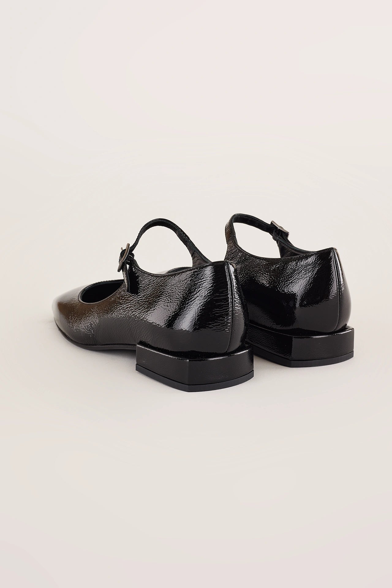 Glossy leather ankle-strap Mary Jane