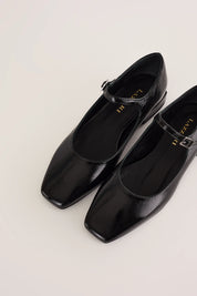 Glossy leather ankle-strap Mary Jane