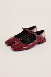Glossy leather ankle-strap Mary Jane
