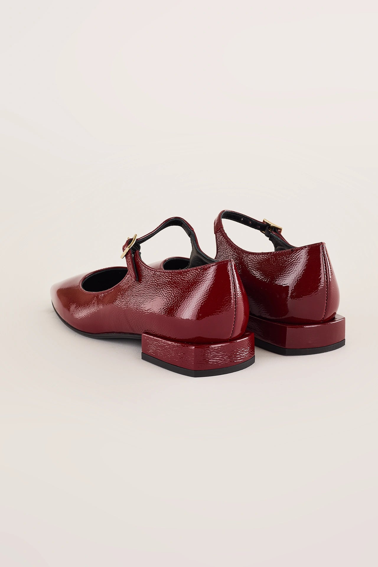 Glossy leather ankle-strap Mary Jane