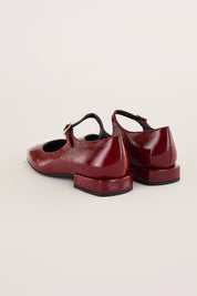 Glossy leather ankle-strap Mary Jane