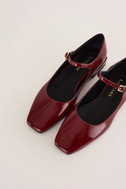 Glossy leather ankle-strap Mary Jane