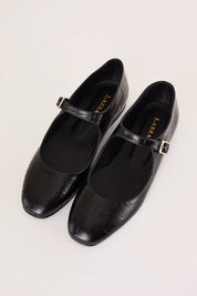 Croc-embossed Mary Janes