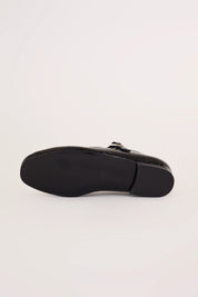 Croc-embossed Mary Janes
