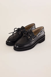 Mocassini da barca con suola in gomma