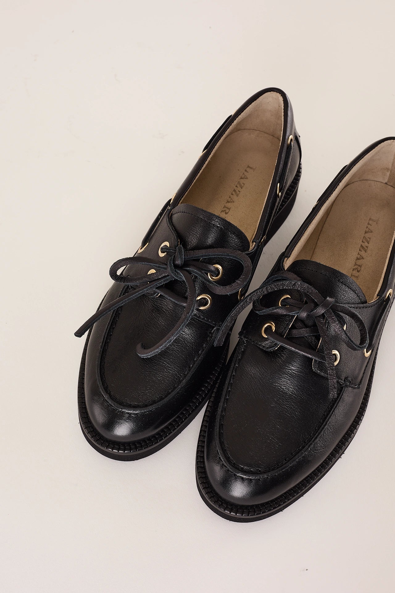 Mocassini da barca con suola in gomma