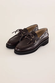 Mocassini da barca con suola in gomma