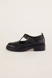 T-bar shoes with cut-out eyelets