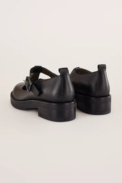 T-bar shoes with cut-out eyelets