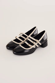Retro Mary Jane with triple straps