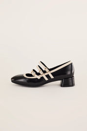 Retro Mary Jane with triple straps