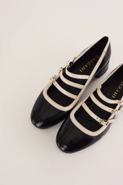 Retro Mary Jane with triple straps