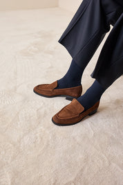 Suede loafers
