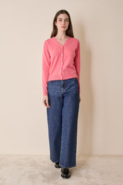 Cardigan sottile con scollo a V