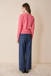 Cardigan sottile con scollo a V