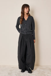 Cardigan sottile con scollo a V