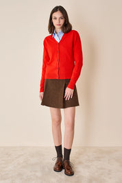 Cardigan sottile con scollo a V