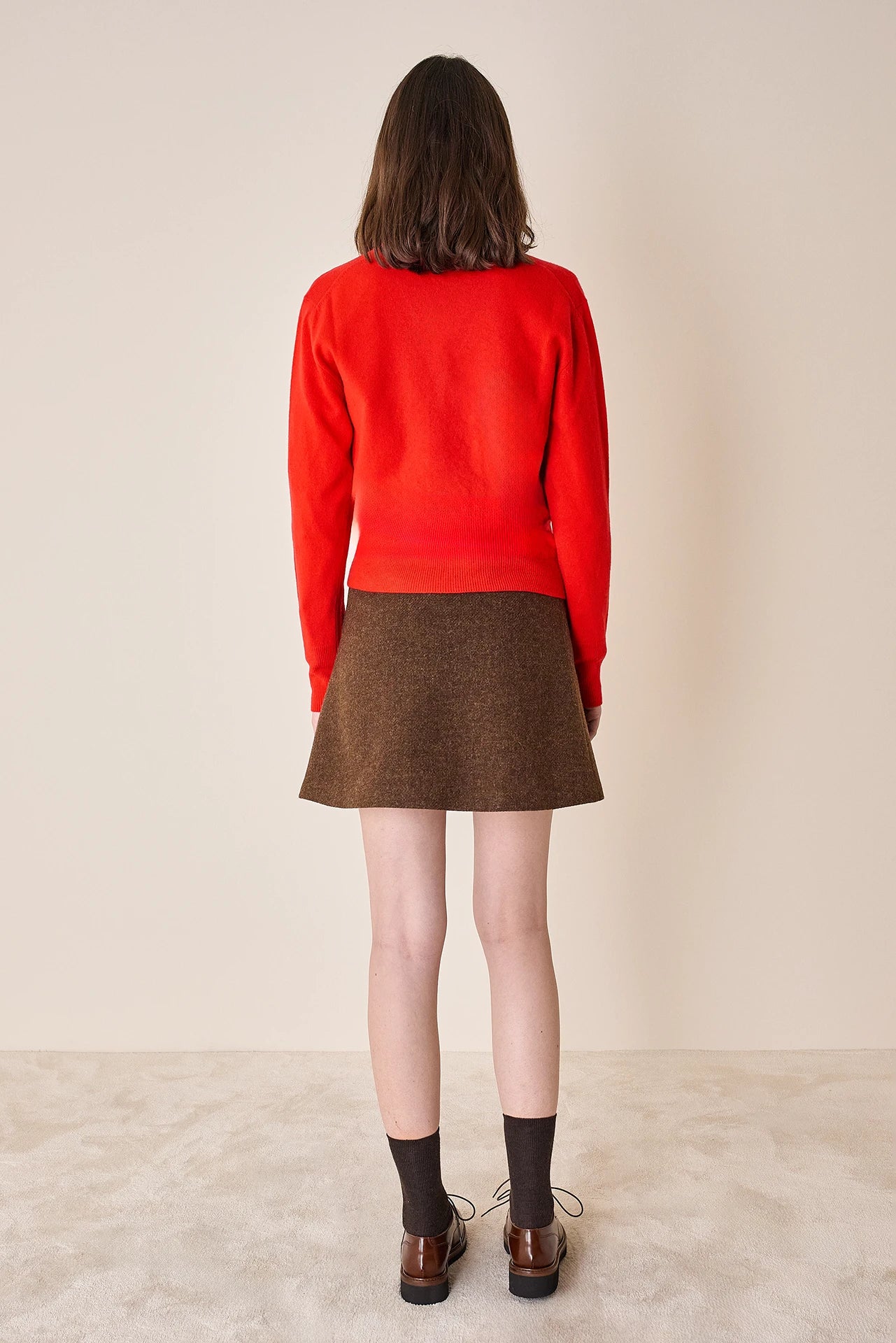 Cardigan sottile con scollo a V