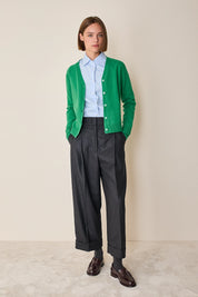 Cardigan sottile con scollo a V