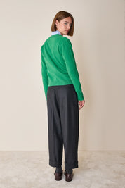 Cardigan sottile con scollo a V