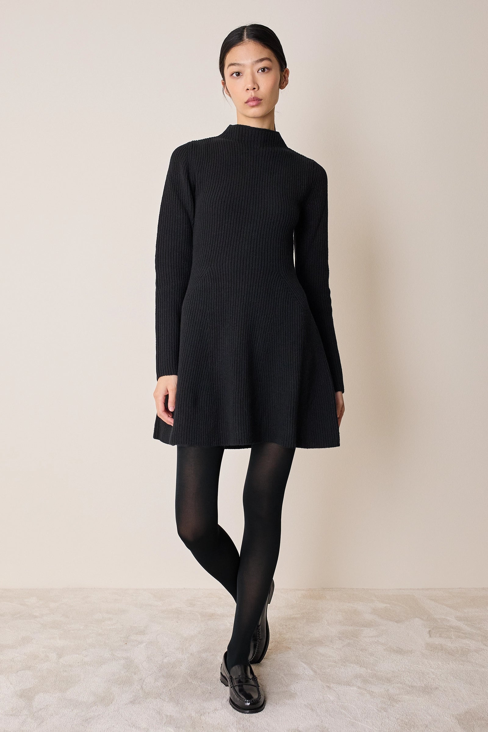 Abito in maglia a coste