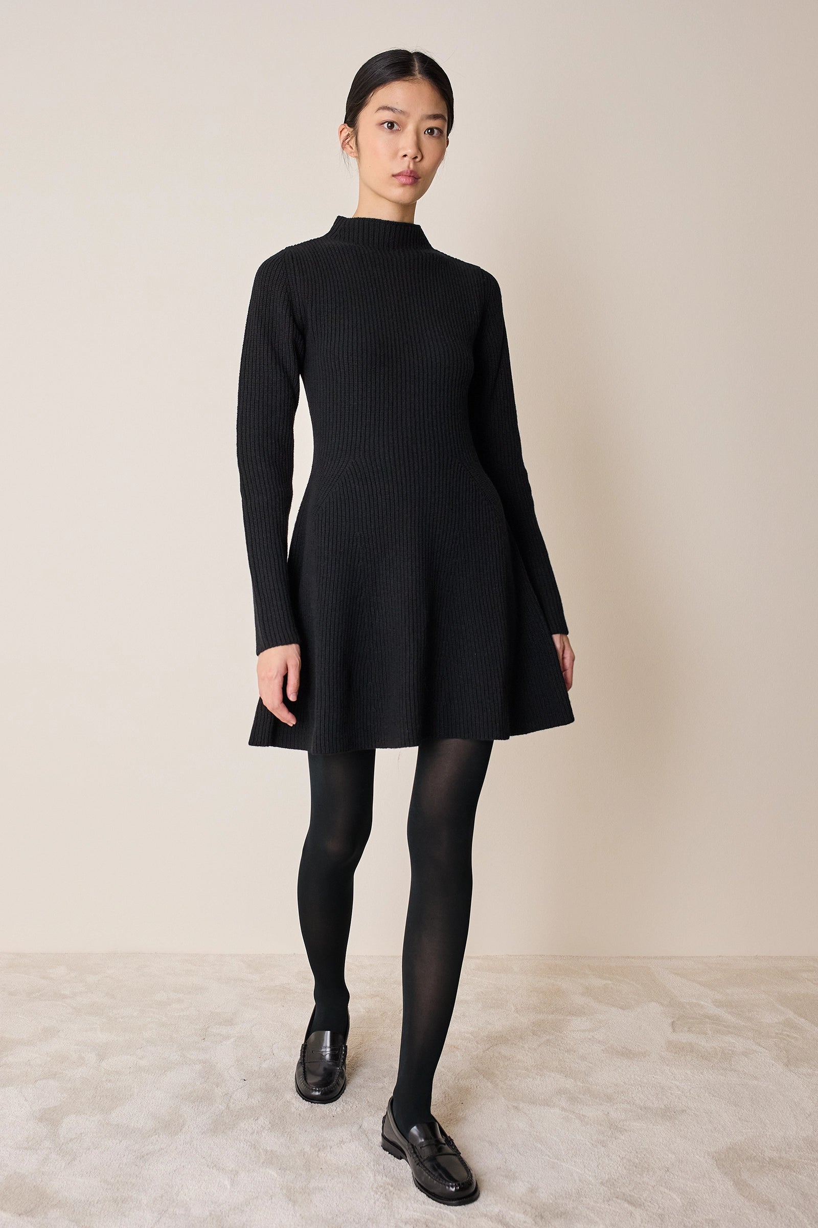 Abito in maglia a coste