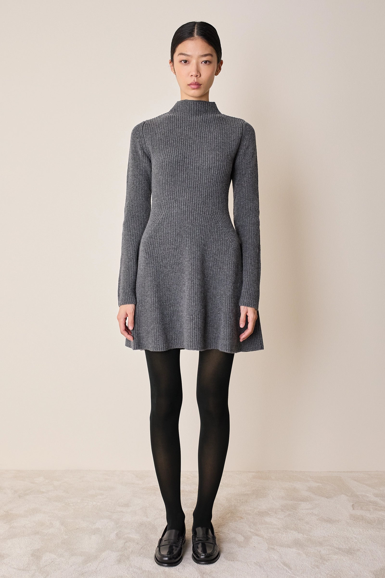 Abito in maglia a coste