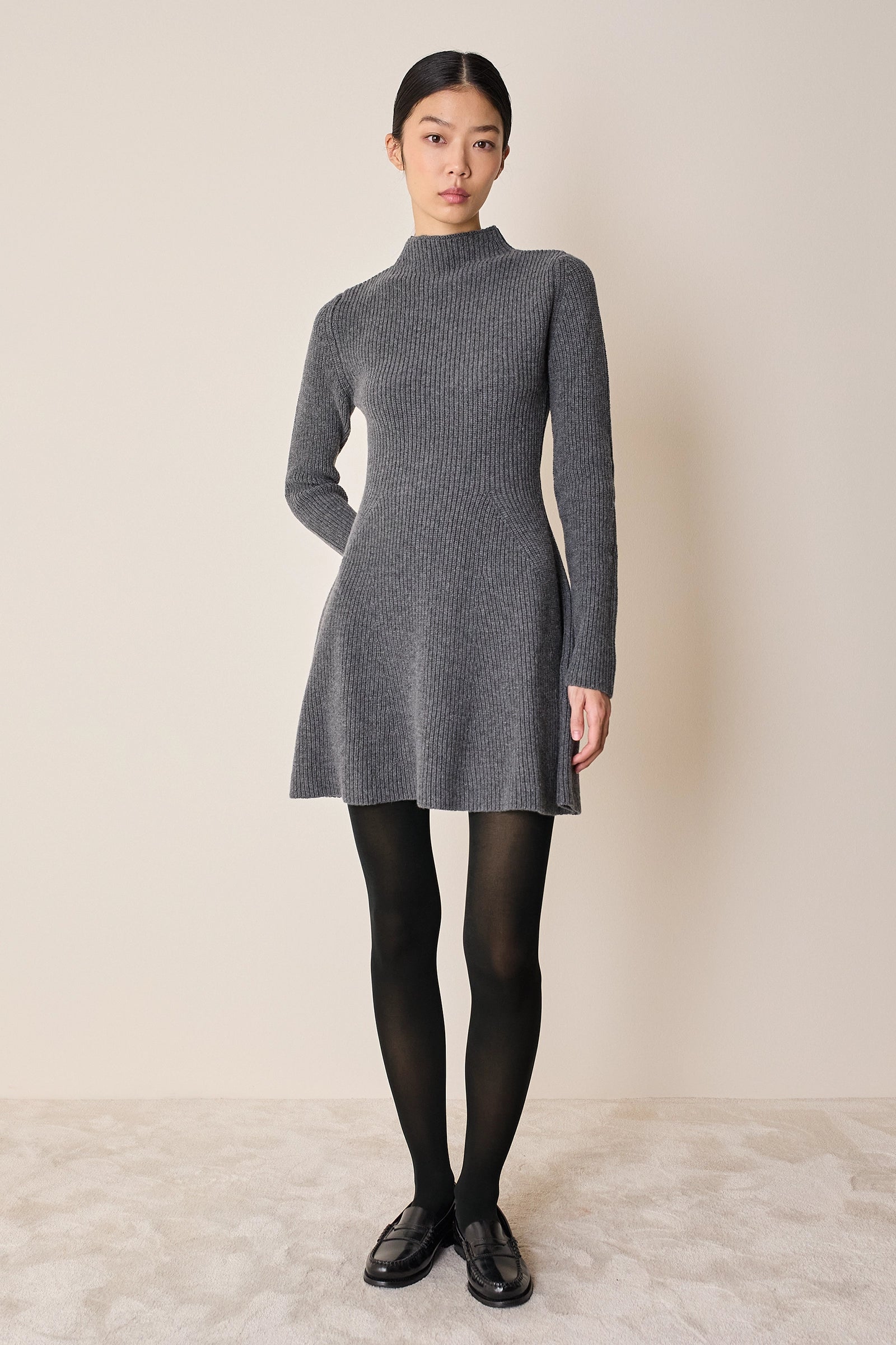 Abito in maglia a coste