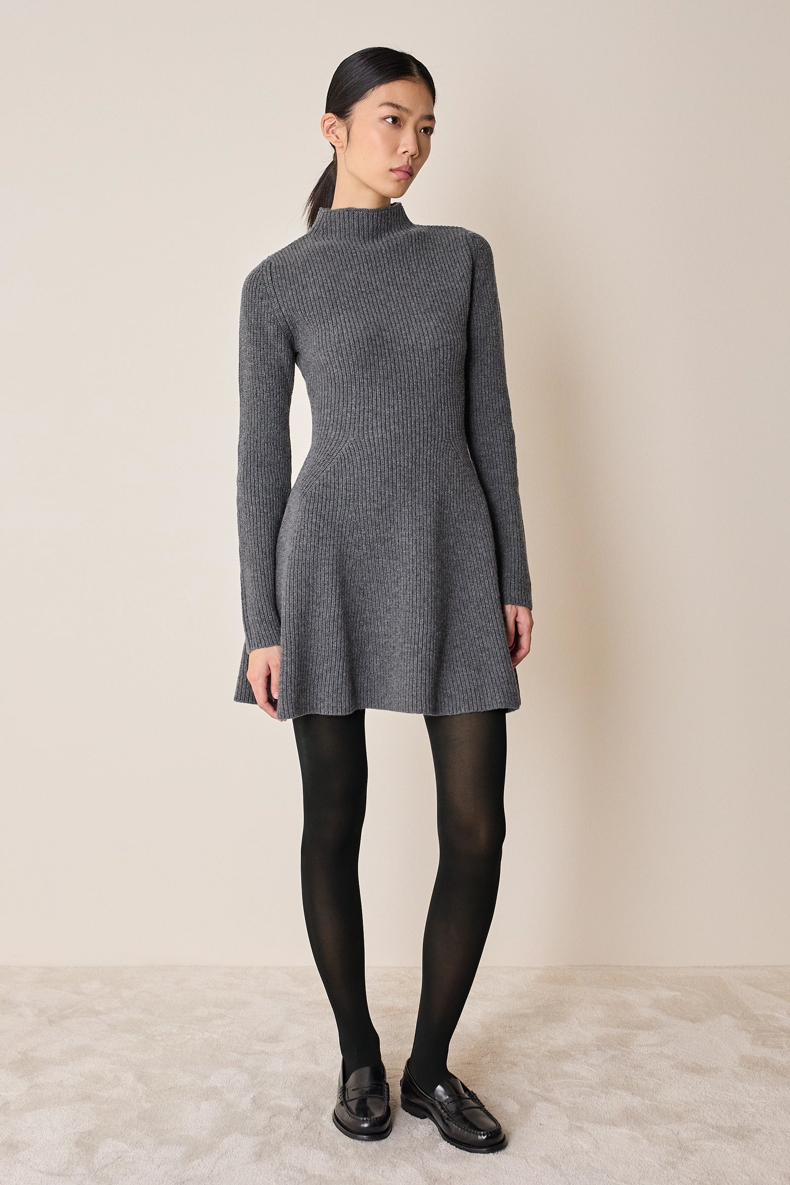 Abito in maglia a coste