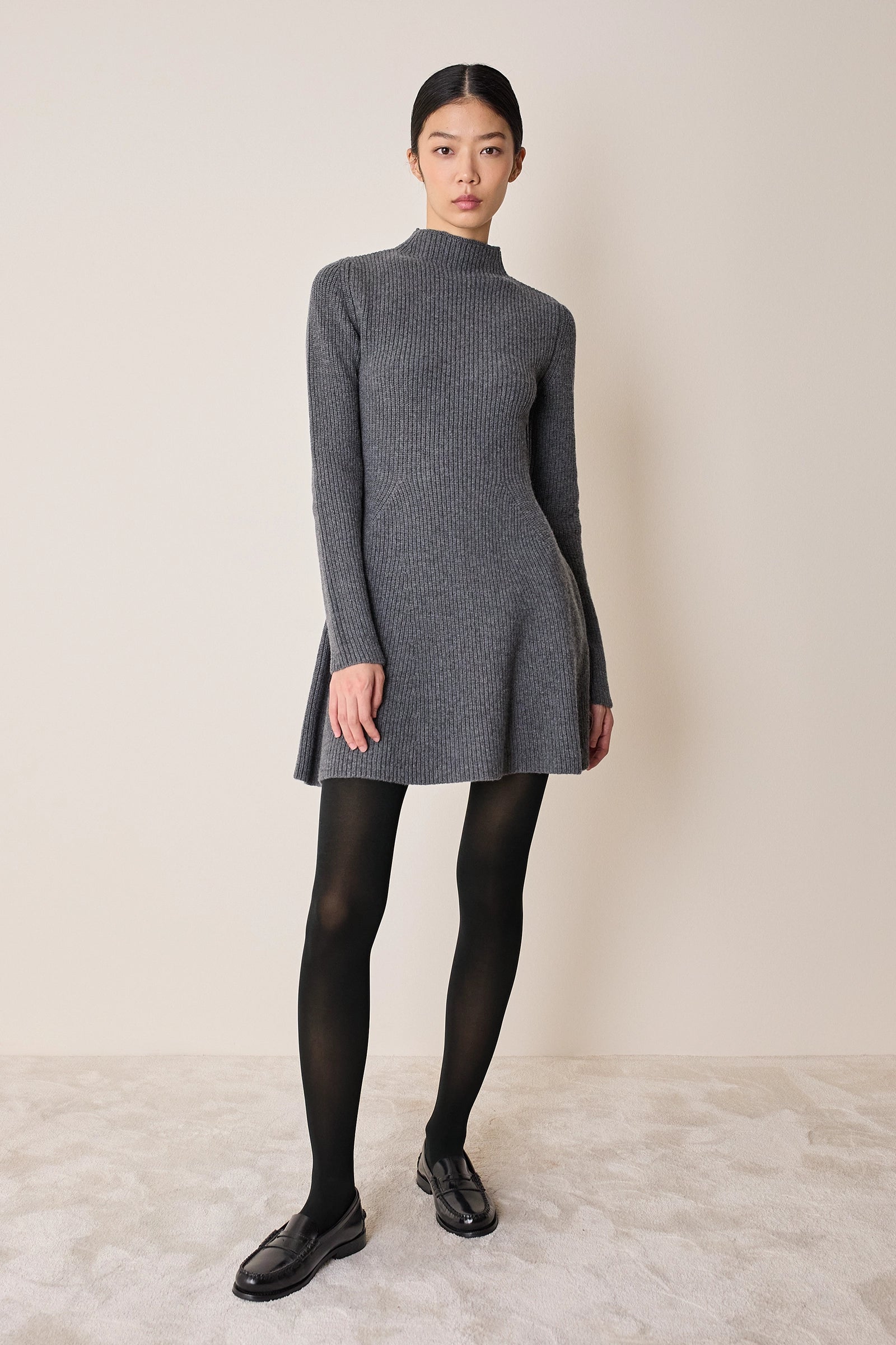 Abito in maglia a coste