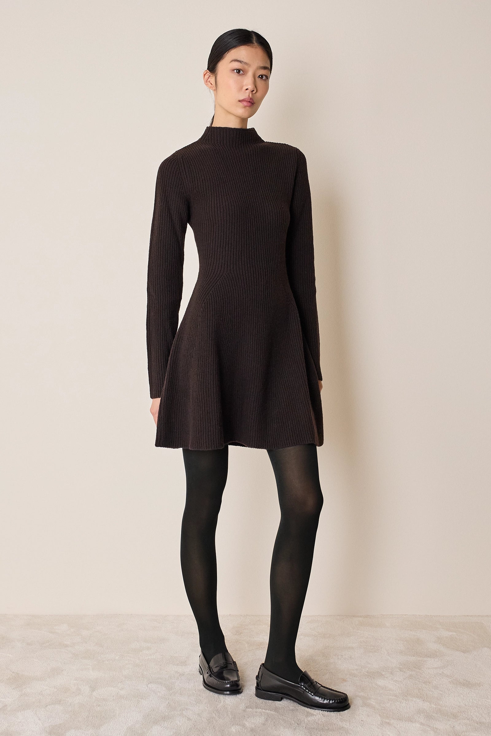 Abito in maglia a coste