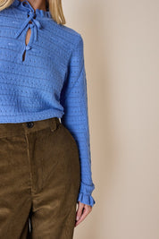 Maglia traforata con laccetto