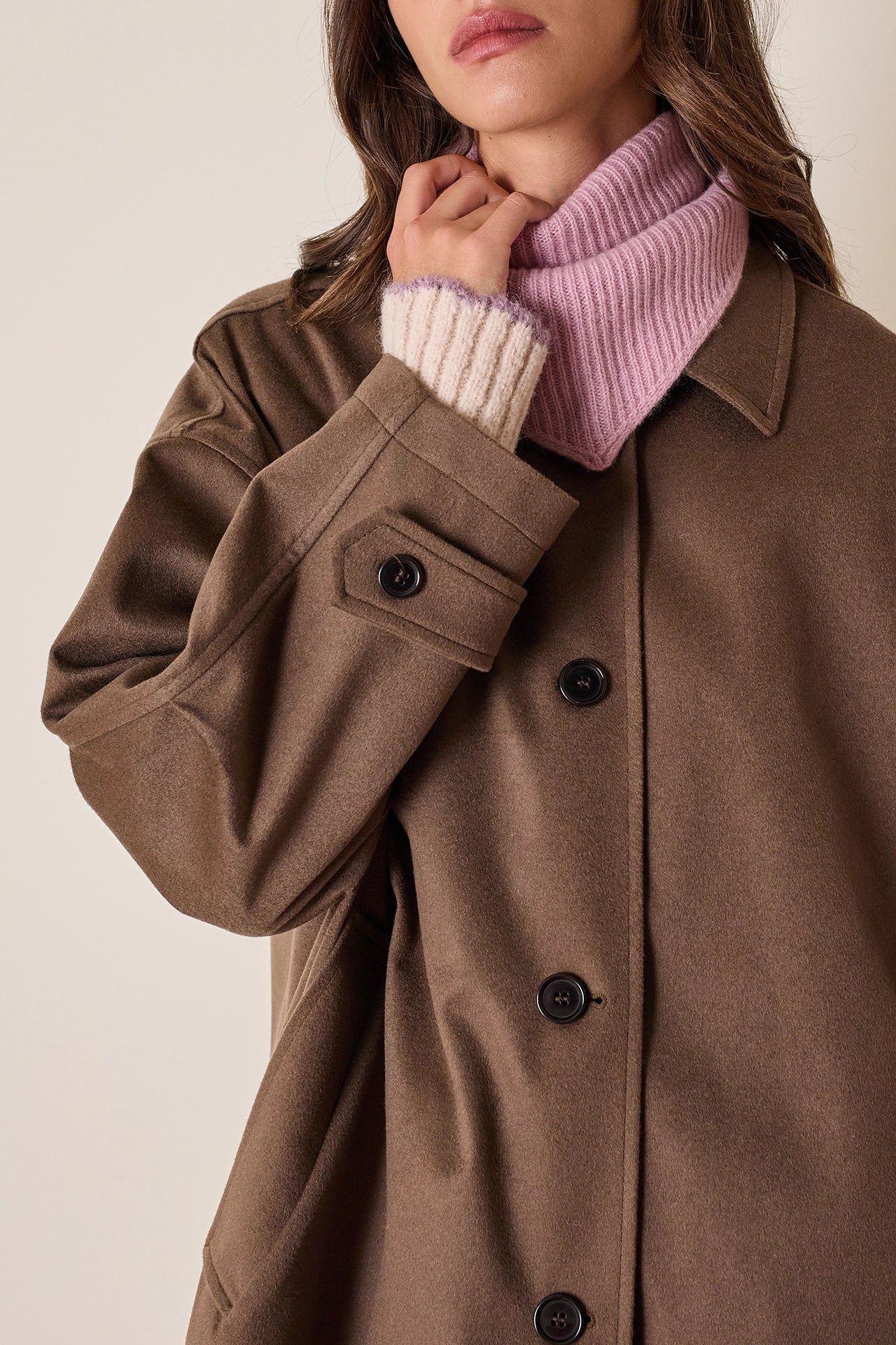 Sciarpina a triangolo in cashmere