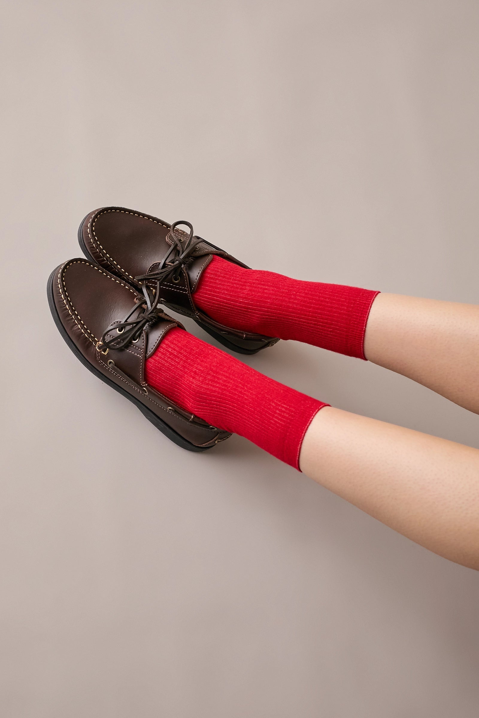 Mocassini da barca con suola leggera – Bianco