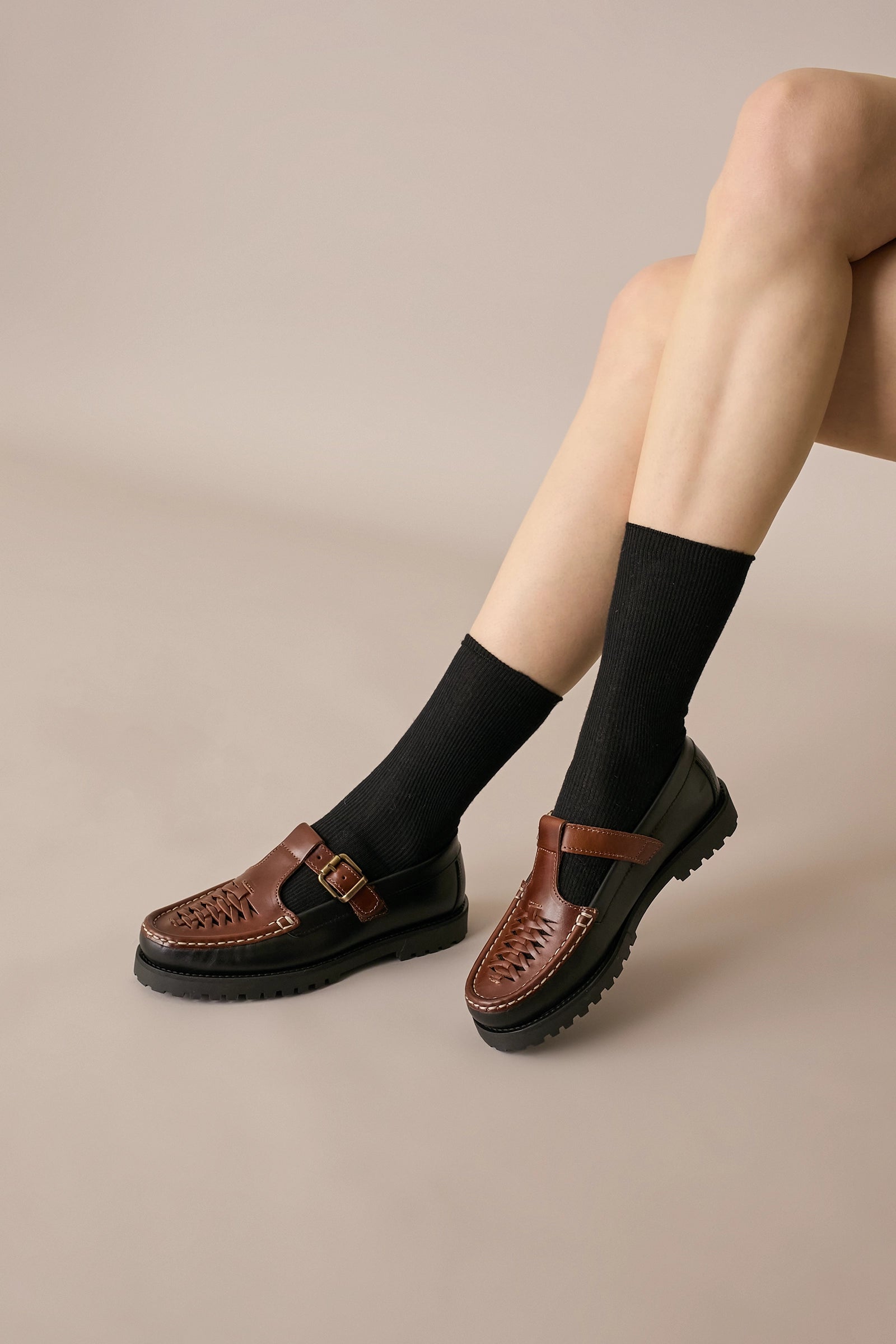 Mocassini t-bar – Bianco