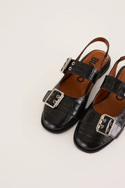 Slingback con fibbie