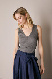 Canottiera in maglia di cotone