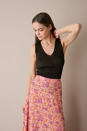 Canottiera in maglia di cotone