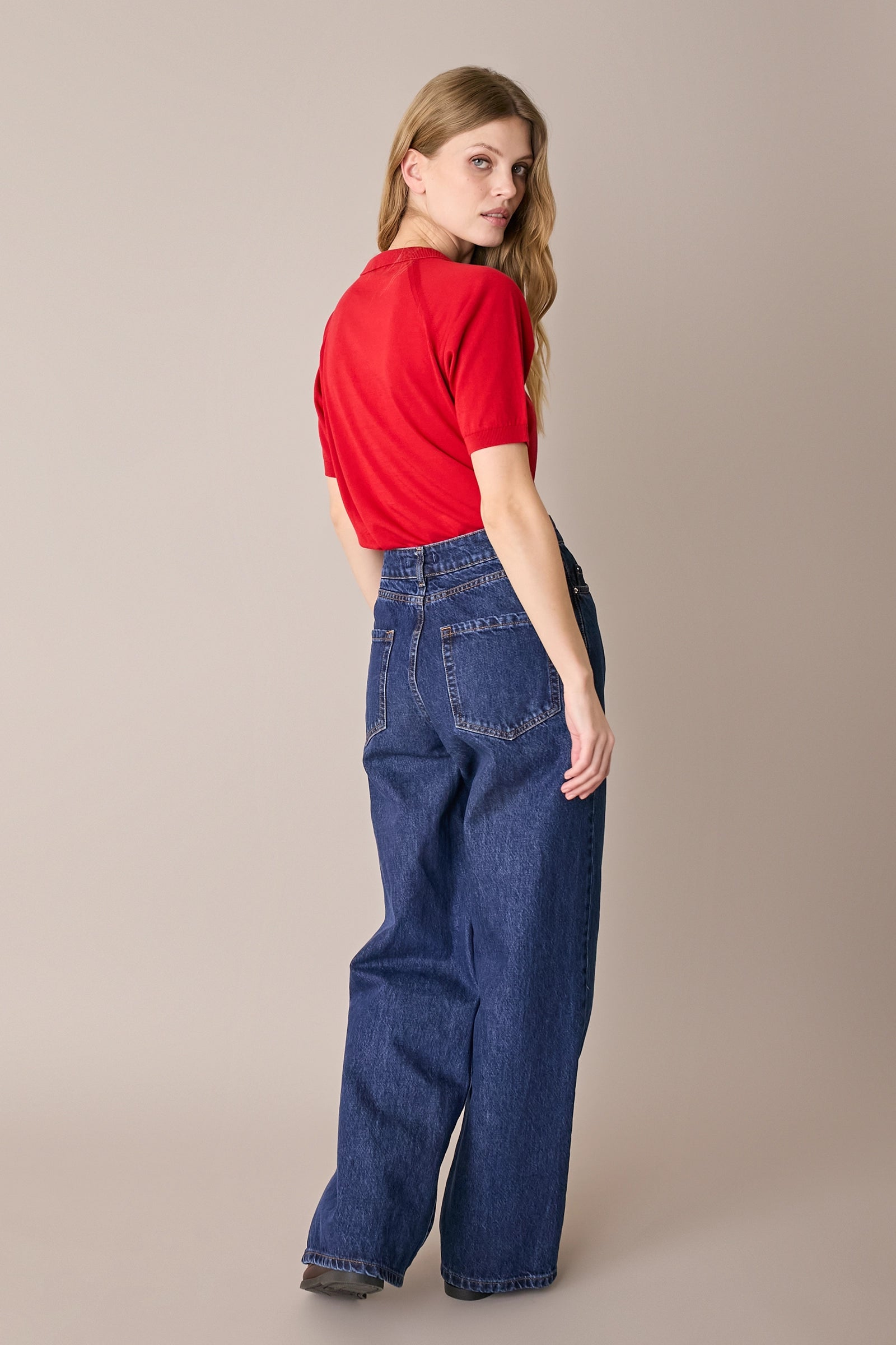 Maglia in cotone con colletto