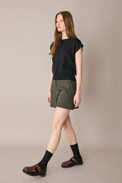 Maglia in lino e cotone con maniche kimono