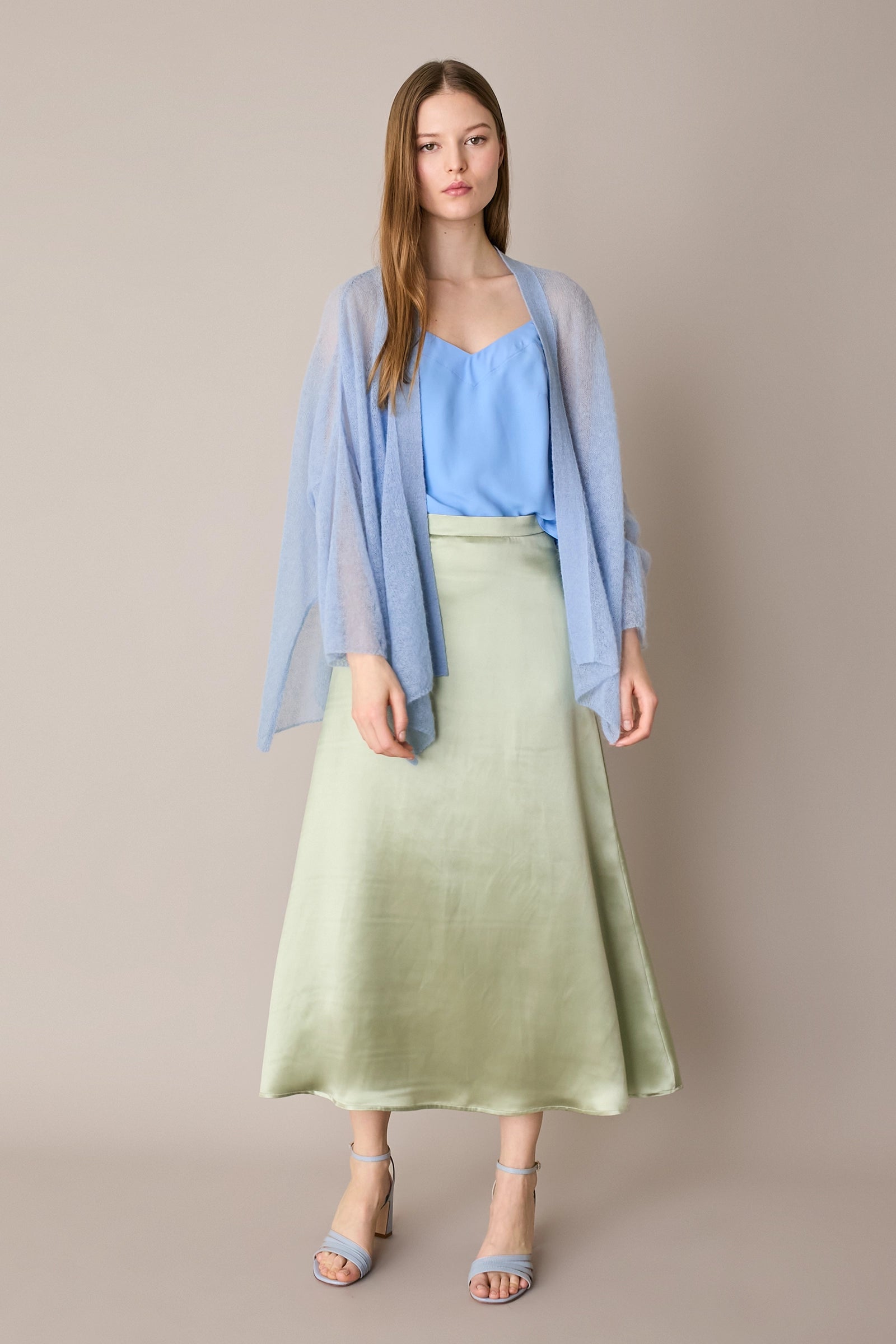 Kimono leggerissimo in alpaca e mohair