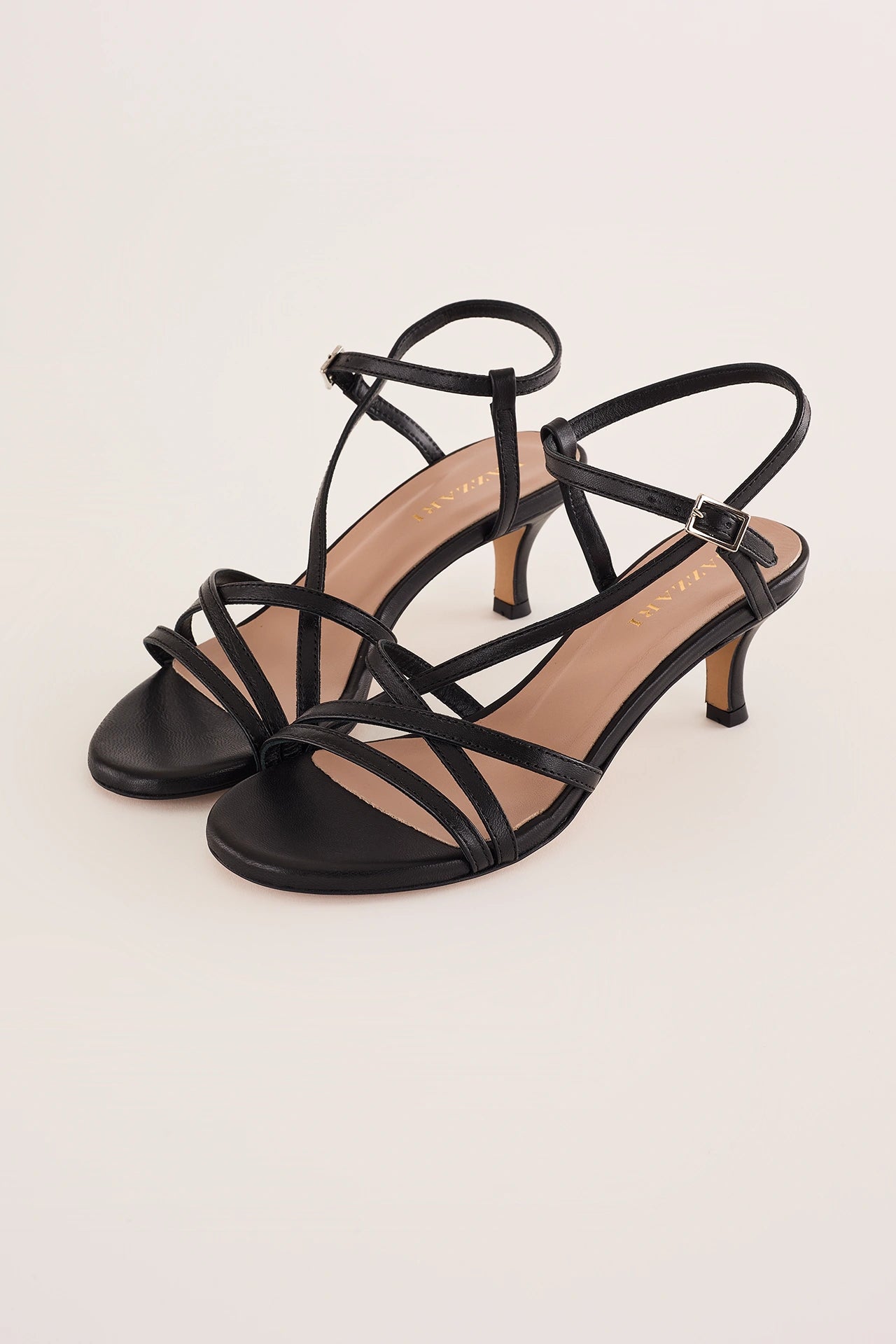 Sandali tacco 5 cm con listini